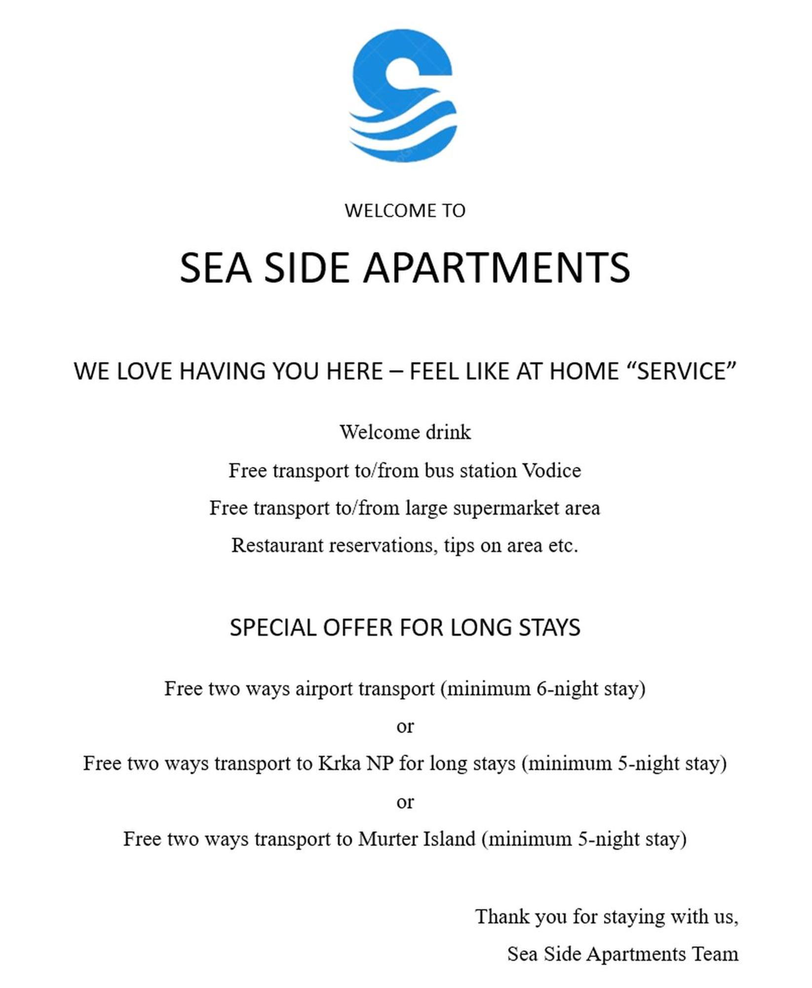 Sea Side Apartments 보디체 외부 사진